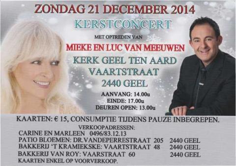 Kerstshow Mieke & Luc Van Meeuwen 21 december 2014